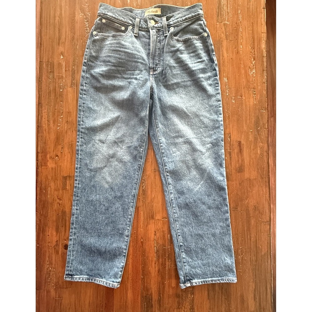 Madewell Perfect Vintage Straight Jeans Womens 28P Petite High Rise Denim NWT